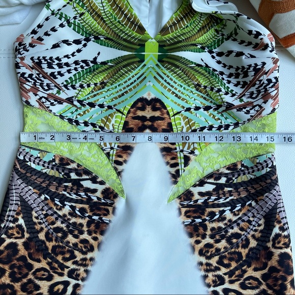 La Pateau dress size large bodycon sheath jungle - Picture 10 of 12